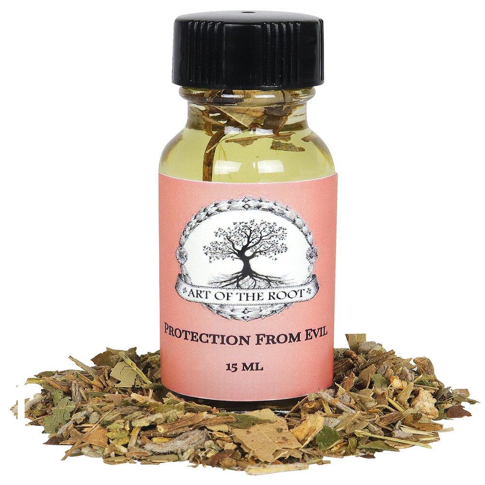 Protection from Evil Oil by Art of the Root | Handmade Oil |Conjure, Wiccan, Pagan, & Magick | Negative Energy & Psychic Attacks Rituals