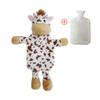 1L Hot Water Bottle with Cover Hot& Cold Relief-Cow view 1