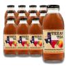 Texas Tea Fredericksburg Peach Tea  Organic Black Tea with Real Texas Peaches, Small-Batch Brewed, 12-Pack of 16 FL Oz Glass Bottles, Refreshing Southern Sweet Peach Iced Tea view 1