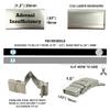 "ADRENAL INSUFFICIENCY" Sport/Slim Reversible Medical Alert ID Bracelet for Men and Women view 2