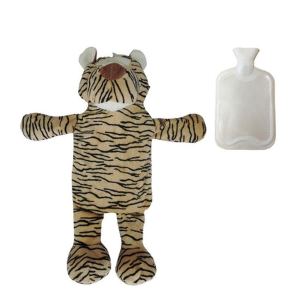 1L Hot Water Bottle with Cover Hot& Cold Relief-Tiger