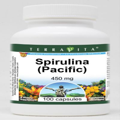 Spirulina (Pacific) - 450 mg (100 Capsules, ZIN: 521445) - 3 Pack