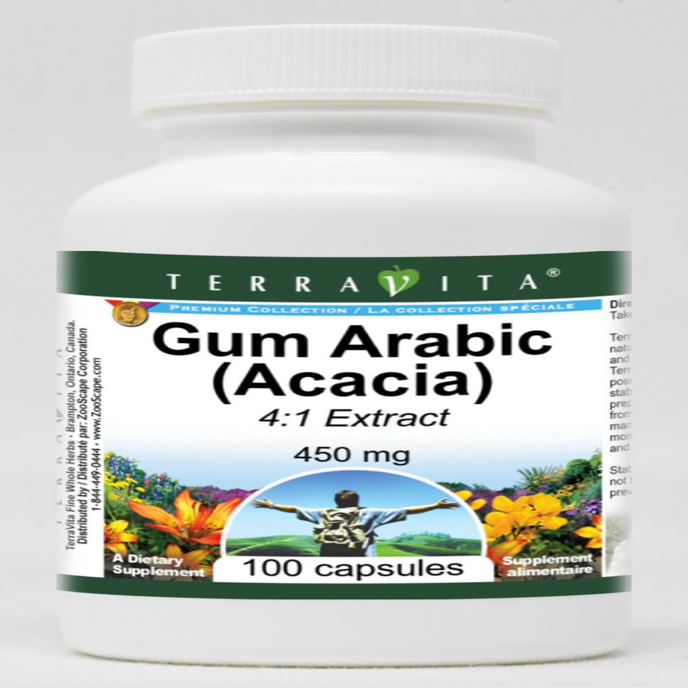 Gum Arabic (Acacia) 4:1-450 mg (100 capsules, ZIN: 520432)