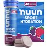 Nuun Sport Electrolyte Tablets with Magnesium, Calcium, Potassium, Chloride & Sodium, Gluten Free & Vegan, Tri-Berry, 4 Pack (40 Servings Total) view 1