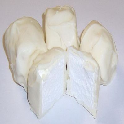 Scott's Cakes White Chocolate Covered Marshmallows in a 1 Pound White Bakery Box