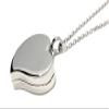 Amour Heart Pill Necklace - Polished Heart Locket with Strong Magnetic Closure - Medication Necklace - Keep Your Medication Securely with You at All Times - Locket Necklace26 Inch Chain (Silver) view 1