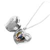 Amour Heart Pill Necklace - Polished Heart Locket with Strong Magnetic Closure - Medication Necklace - Keep Your Medication Securely with You at All Times - Locket Necklace26 Inch Chain (Silver) view 3
