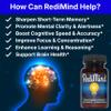 RediMind - Natural Cognitive Enhancement Supplement Capsule - Non-GMO, Vegan, Gluten-Free view 2