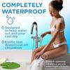 100% Waterproof Cast Covers for Shower Leg - 2pk - Tight Seal - Reusable Adult Half Leg Cast Protectors - Knee, Ankle, Foot - After Surgery Bandage and Dressing Cast Bag for Wounds and Burns view 2