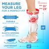 100% Waterproof Cast Covers for Shower Leg - 2pk - Tight Seal - Reusable Adult Half Leg Cast Protectors - Knee, Ankle, Foot - After Surgery Bandage and Dressing Cast Bag for Wounds and Burns view 3