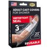100% Waterproof Cast Covers for Shower Arm - Tight Seal - 3pk Adult Reusable Cast Protectors - Half Arm Bag Sleeves view 1