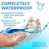 100% Waterproof Cast Covers for Shower Arm - Tight Seal - 3pk Adult Reusable Cast Protectors - Half Arm Bag Sleeves view 2