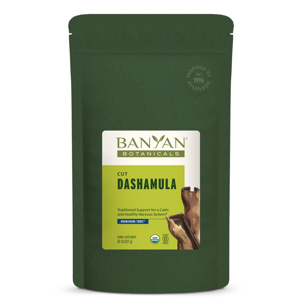 Banyan Botanicals Dashamula  Cut & Sifted  Calming Ayurvedic Formula  Organic Stress Supplement with Organic Gokshura Fruit & Bilva Fruit  lb  Certified Organic, Non-GMO, Vegan, Gluten Free