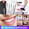 G.CATACC Dental Tools, Dental Pick Teeth Cleaning Tools Hygiene Kit, Plaque Remover for Teeth, Professional Stainless Steel Tooth Scraper Plaque Tartar Cleaner - with Case view 2