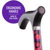 Switch Sticks Walking Cane for Men or Women, Foldable and Adjustable from 32-37 Inches, FSA and HSA Eligible, Circles view 3