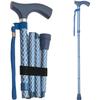 Switch Sticks Walking Cane for Men or Women, Foldable and Adjustable from 32-37 Inches, FSA and HSA Eligible, Engraved Azure view 1