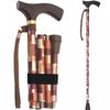 Switch Sticks Walking Cane for Men or Women, Foldable and Adjustable from 32-37 Inches, FSA and HSA Eligible, Maple view 1