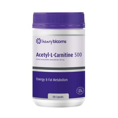 Blooms Acetyl L Carnitine 500 Vegetarian 180 Capsules