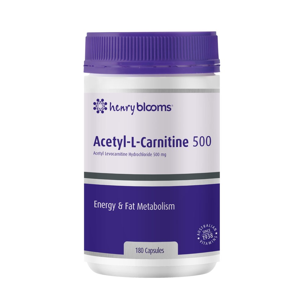 Blooms Acetyl L Carnitine 500 Vegetarian 180 Capsules