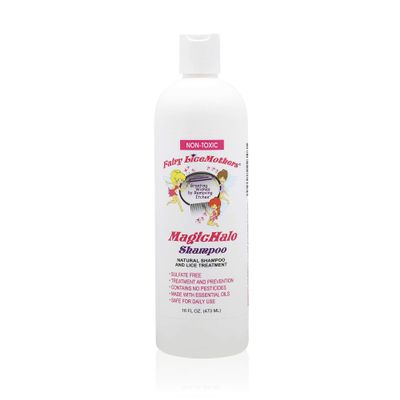 Fairy LiceMothers MagicHalo Shampoo, Lice Prevention Shampoo with Essential Oil, Formulated for Head Lice Removal, No Sulfates and Pesticides Free, (16 fl oz)