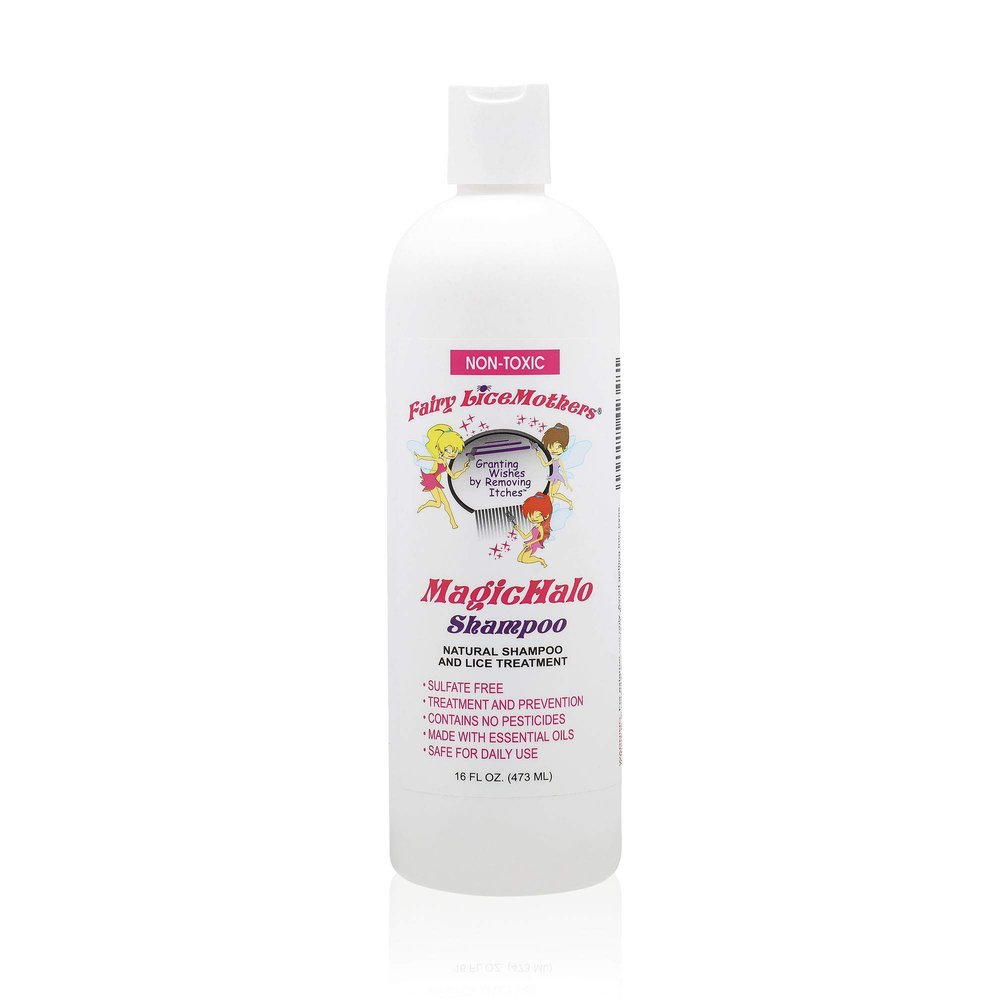 Fairy LiceMothers MagicHalo Shampoo, Lice Prevention Shampoo with Essential Oil, Formulated for Head Lice Removal, No Sulfates and Pesticides Free, (16 fl oz)