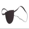Graham-Field Eye Patch with Black Sateen Finish and Elastic Headband, 1273 (Pack of 12) view 2