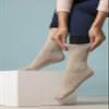 Gentle Grip - 6 Pairs of Ladies Diabetic Socks - 5-9 us (Beige) view 2