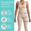 MARENA SFBHM Stage 1 Post-surgical Compression Girdle with High-Back & Front Closure  Adjustable Mid-Calf Length view 4