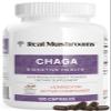 Real Mushrooms Chaga Mushroom Capsules  Organic Chaga Extract Powder with Extract Powder for Wellness & Energy Support Vegan, Non-GMO, 120 Capsules  Organic Mushroom Supplement view 1