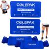 ColePak Comfort Hot & Cold Ice Packs for Injuries Reusable Gel (4 Pc Set) for Pain Relief, Joint Muscle Soreness Swelling for Knees Back Shoulder Foot view 1