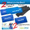ColePak Comfort Hot & Cold Ice Packs for Injuries Reusable Gel (4 Pc Set) for Pain Relief, Joint Muscle Soreness Swelling for Knees Back Shoulder Foot view 4