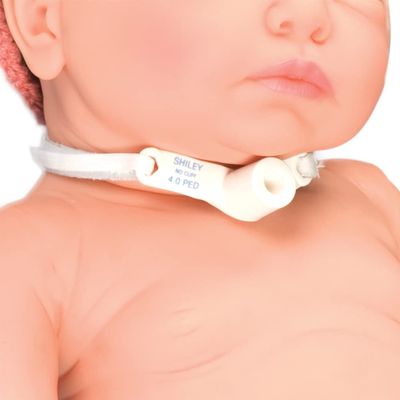 TIDI Posey Foam Trach Tie  Small  1 Package of 12 Ties  Tracheostomy Tube Holder  Pediatric Trach Tie  Home Care (8197S)