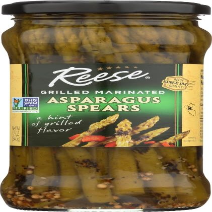 Reese Grilled Marinated Asparagus Spears, 12 Ounce - 6 per case.