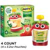 Mott's No Sugar Added Applesauce, 3.2 oz clear pouches, 4 count view 3