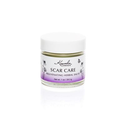 Kuumba Made Scar Care Herbal Salve, Restorative Plant-Based Balm with Comfrey & Calendula, 1 Oz