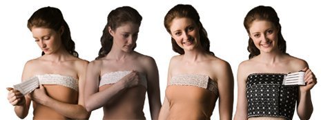 Double Compression Breast Bands (White)