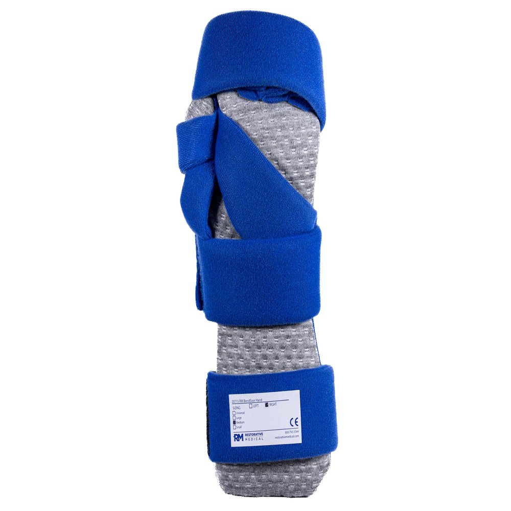 Restorative Medical BendEase Hand Splint - Wrist Pain Support for Carpal Tunnel, Arthritis and Stroke Recovery (Small - Right)