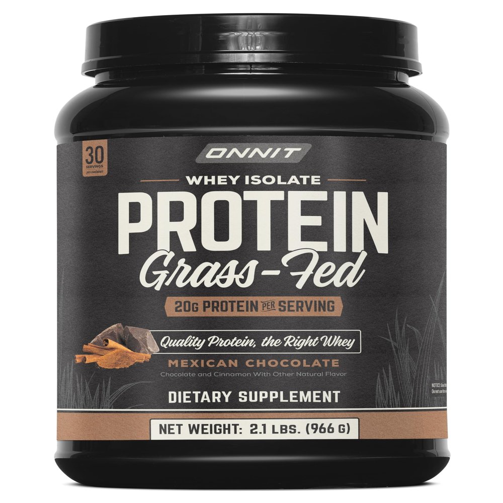 ONNIT Grass Fed Whey Isolate Protein Powder, Protein Powder Dietary Supplement to Support Muscle Gain and Workout Recovery, 30 Servings per Tub, 30.7 oz (Chocolate)