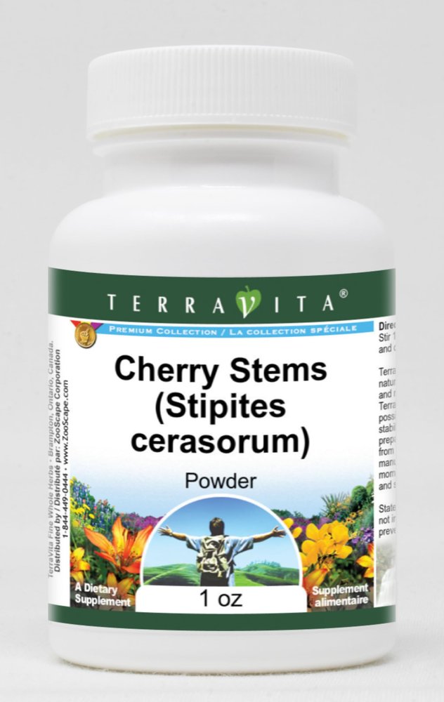 Cherry Stems (Stipites cerasorum) Powder (1 oz, ZIN: 511193)