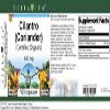 Cilantro (Coriander) (Certified Organic) - 450 mg (100 Capsules, ZIN: 517612) view 4