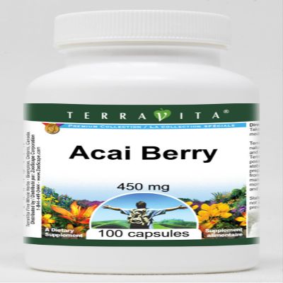 Acai Berry - Brazilian Fruit (Purple) - 450 mg (100 Capsules, ZIN: 514537)