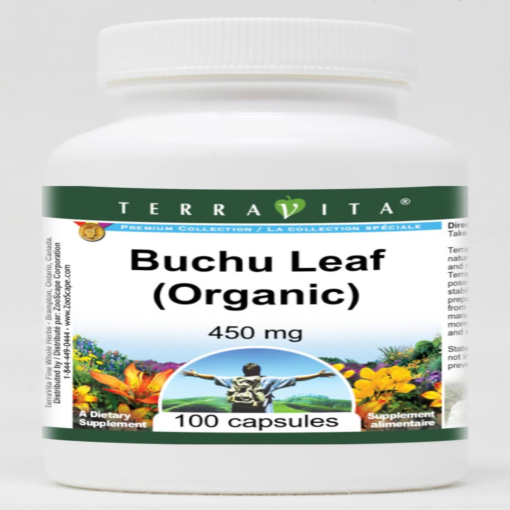 Buchu Leaf (Organic) - 450 mg (100 Capsules, ZIN: 512122)