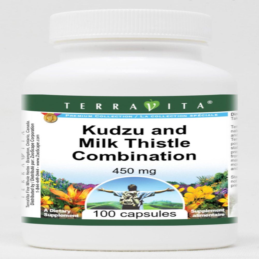 Kudzu and Milk Thistle Combination - 450 mg (100 Capsules, ZIN: 513432)