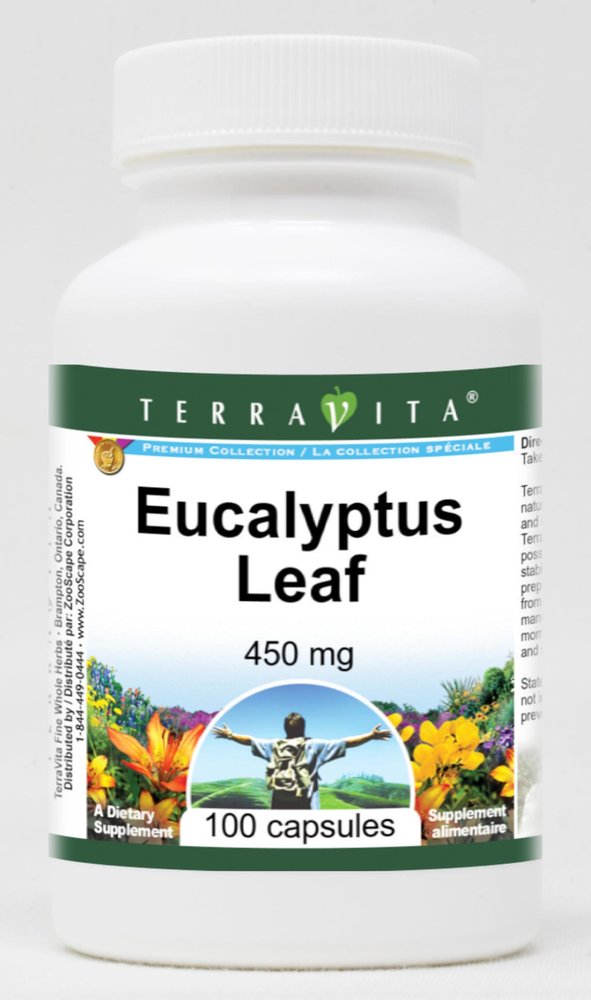 Eucalyptus Leaf - 450 mg (100 Capsules, ZIN: 511291)