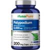 NusaPure Polypodium Leucotomos 10:1 Extract, 240 mg Equivalent to 2400mg 200 Veggie Capsules (Vegetarian, Non-GMO, Vegan) view 1