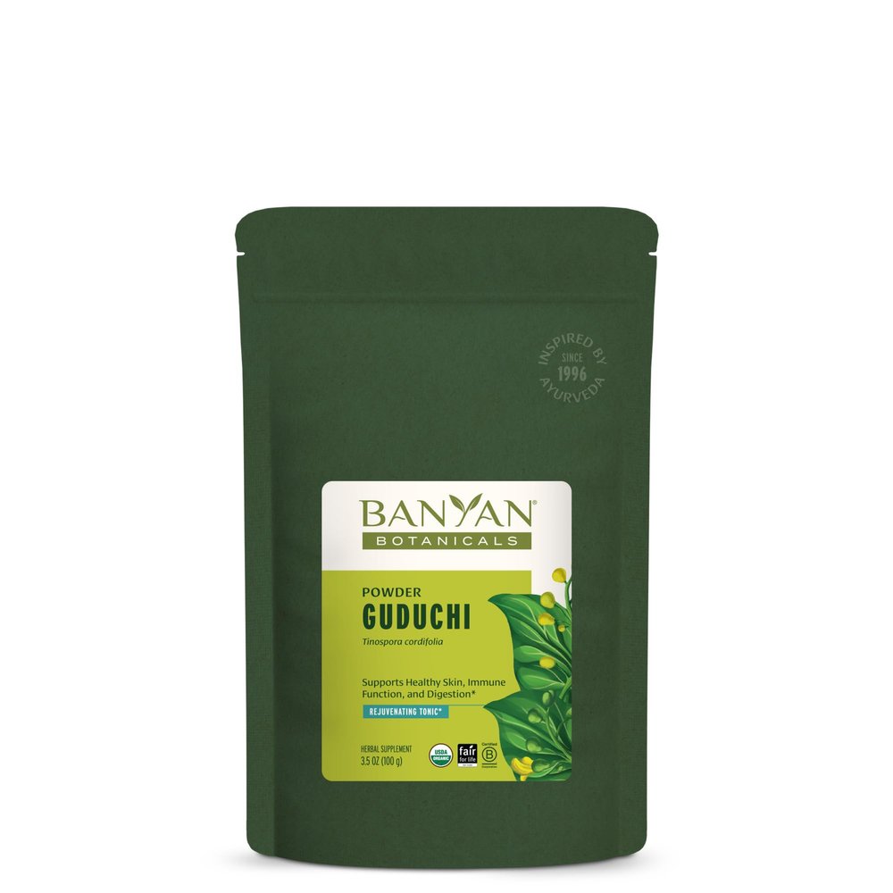 Banyan Botanicals Organic Guduchi Powder  Organic Immune Health Supplement  for Natural Detox, Balanced Digestion & Healthy Skin*  3.5 oz  Non-GMO Sustainably Sourced Vegan FFL