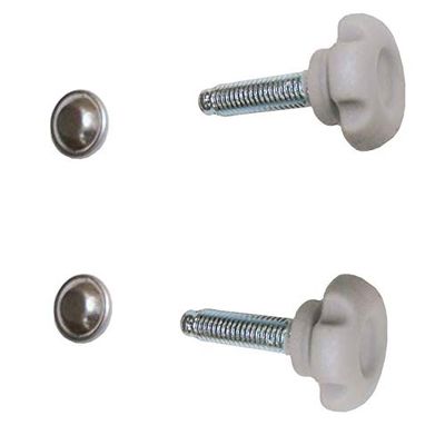Replacement Parts for Drive Nitro Rollator, 10266 (5.Gray Backrest Knob & Bolts (Pair) - for Black Unit)