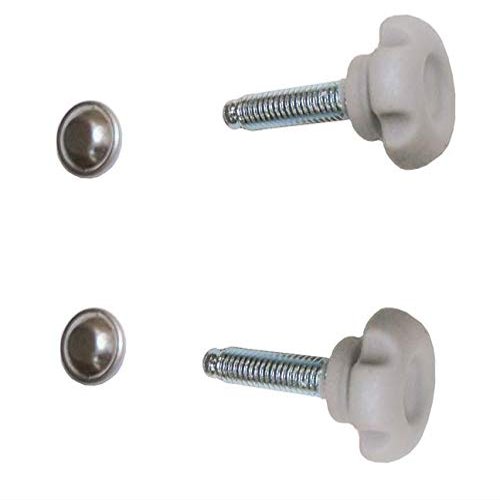 Replacement Parts for Drive Nitro Rollator, 10266 (5.Gray Backrest Knob & Bolts (Pair) - for Black Unit)