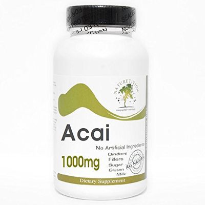 Acai 1000mg ~ 180 Capsules - No Additives ~ Naturetition Supplements