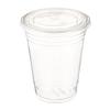 Dart Solo Clear Plastic Disposable Cups for Iced Coffee Bubble Boba Tea Smoothie, 16 oz, 50 Sets with Flat Lids view 2